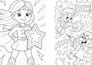 create custom superhero team coloring book pages for kids